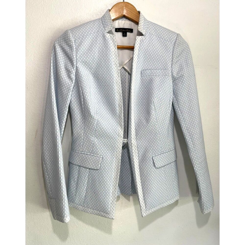 Brooks Brothers Light Blue Patterned Blazer